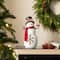 Glitzhome® 15" Christmas Lighted Resin Snowman Table Decor